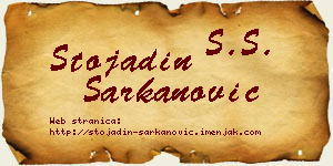 Stojadin Šarkanović vizit kartica
